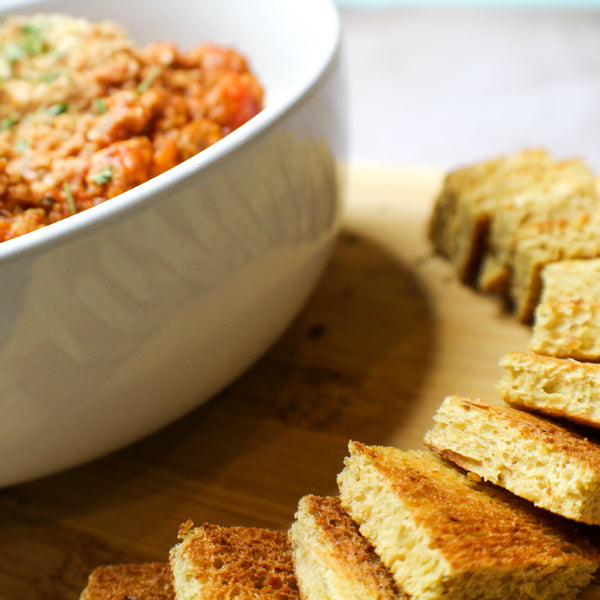 [Recipe] - Meatless Mac and Meat w/Toasted Croutons